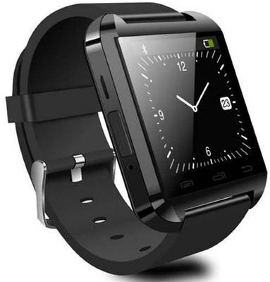 MDI u8 BLACK Smartwatch (Black Strap) 
