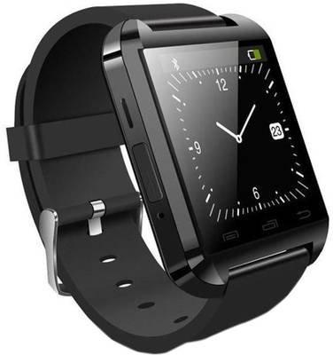 MDI u8 BLACK Smartwatch (Black Strap) 