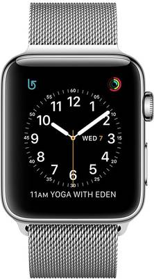 Apple Watch Series 2 - 42 mm Stainless Steel Case with Milanese Loop Silver Smartwatch