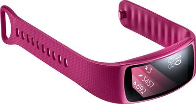 SAMSUNG Gear Fit 2 Pink Smartband (Pink Strap L) 