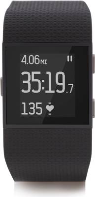 Fitbit Surge Fitness Superwatch Black Smartwatch (Black Strap S) 