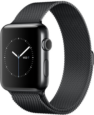 

Apple Watch Series 2 - 42 mm Space Black Stainless Steel Case with Space Black Milanese Loop(Black Strap Medium)