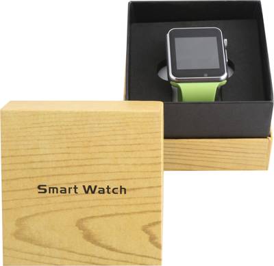 Frenzy With Sim, Memorycard slot, Bluetooth and Fitness tracker Parrot Smartwatch (Green Strap) 