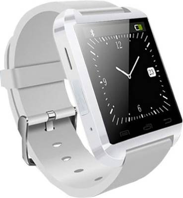 ZOON U8 White Smartwatch (White Strap) 