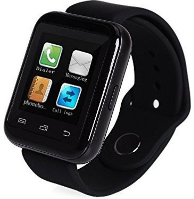 

PhonoHolic U8 Black Smartwatch(Black Strap Regular)