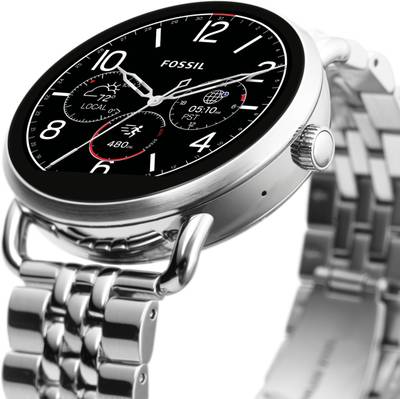 Fossil Wander Steel Bracelet For Women Silver Smartwatch