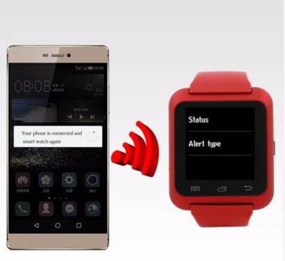 ZOON U8 Red Smartwatch (Red Strap) 