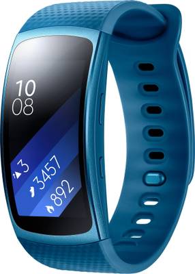 SAMSUNG Gear Fit 2 Blue Smartband (Blue Strap L) 