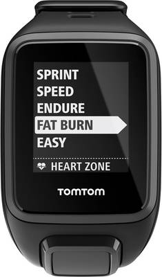 TomTom Spark Cardio Black Smartwatch ((Black, Small)) 
