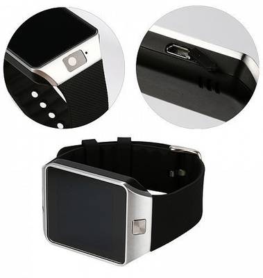 fbandz ™ Bluetooth Fitness Tracker Silver Smartwatch (Silver Strap Free Size) 