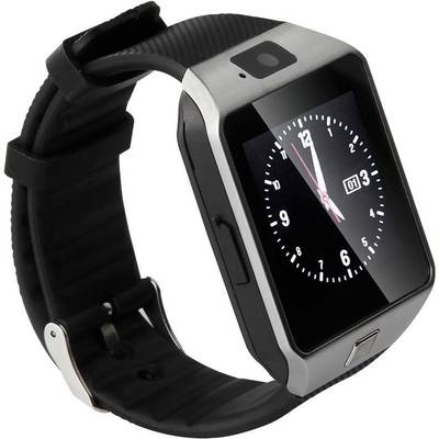 fbandz ™ Bluetooth Fitness Tracker Silver Smartwatch (Silver Strap Free Size) 