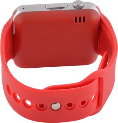 Frenzy With Sim, Memorycard slot, Bluetooth and Fitness tracker Red Smartwatch (Red Strap) 