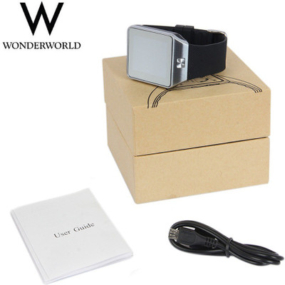 Wonder World ® DZ-09 SIM Card Bluetooth(GSM ) Sport DVR Camera TF Card Support Smartwatch(Black Strap Regular)