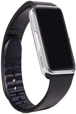 Influx ™ GT08 Bluetooth Smartwear Mobile Phone GSM SIM Card Silver Smartwatch (Black Strap Free) 