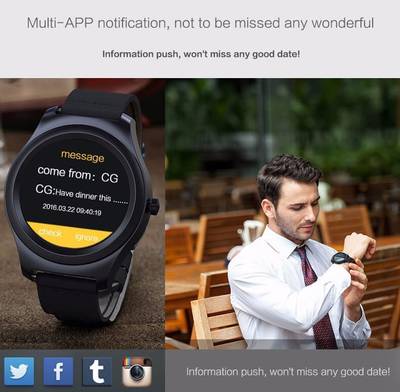 Enhance Limited edition premium Q2 with heart rate Black Smartwatch