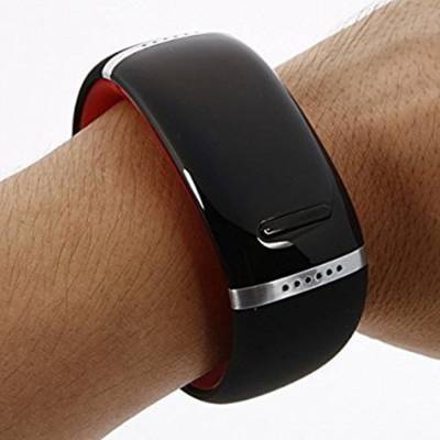 JSWE L12S OLED Bluetooth Bracelet Watch Black Smartwatch