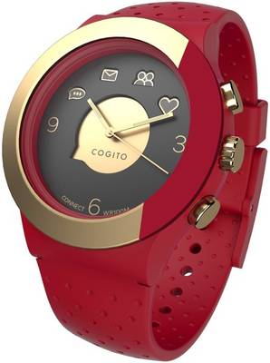 COGITO Fit Smartwatch (Red Strap) 