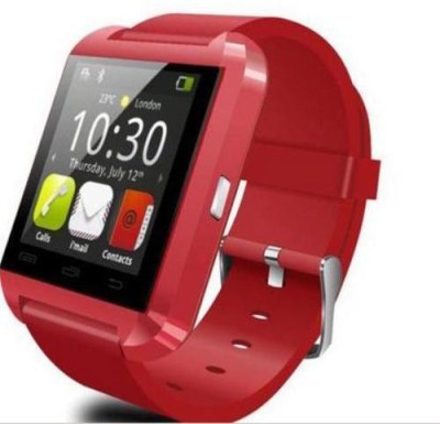 

CUVVA U8 SMARTWATCH Smartwatch(Red Strap Regular)