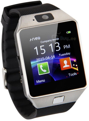 

GOMANI Dz09 Steely Silver Smartwatch(Black Strap Large)