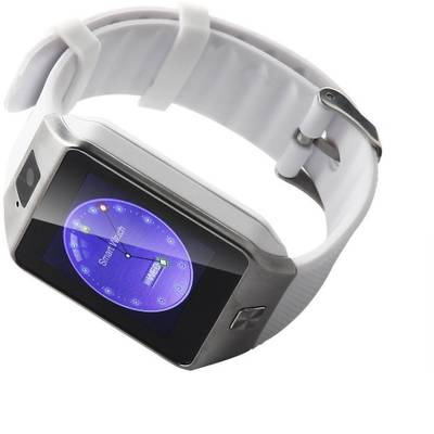 fbandz ™ Bluetooth Fitness Tracker White Smartwatch (White Strap Free Size) 