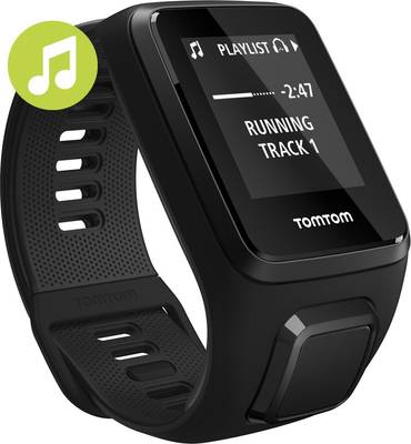 TomTom Spark 3 Music, GPS with Bluetooth Headphones Black Smartwatch