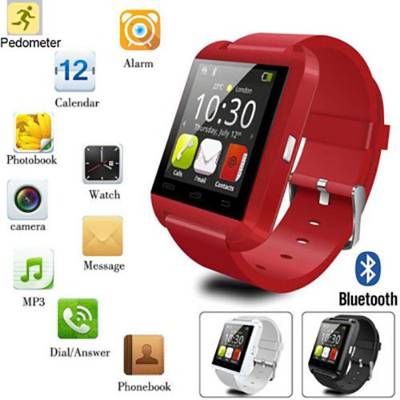 ZOON U8 Red Smartwatch (Red Strap) 