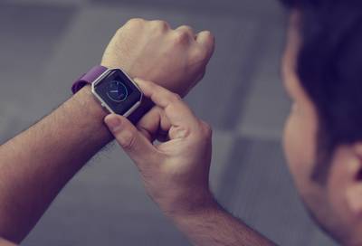 Fitbit Blaze Smart Purple Smartwatch (Purple Strap S) 