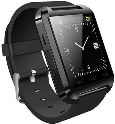 Bingo U8 Black Bluetooth Notification Watchphone Support Android and IOS Smartwatch