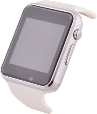 Frenzy With Sim, Memorycard slot, Bluetooth and Fitness tracker White Smartwatch (White Strap) 