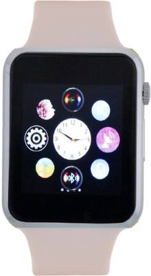 Frenzy With Sim, Memorycard slot, Bluetooth and Fitness tracker White Smartwatch (White Strap) 