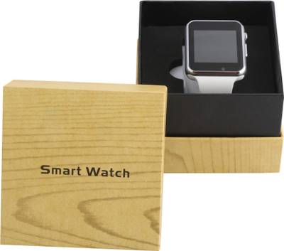 Frenzy With Sim, Memorycard slot, Bluetooth and Fitness tracker White Smartwatch (White Strap) 