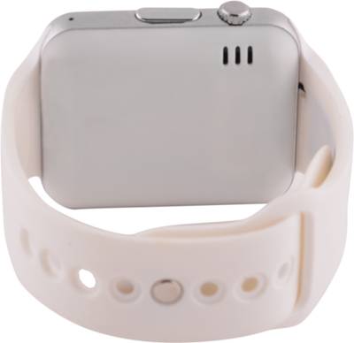 Frenzy With Sim, Memorycard slot, Bluetooth and Fitness tracker White Smartwatch (White Strap) 