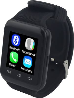 Bingo U8S Black Smart Bluetooth Notification Watch With HD Sound Smartwatch