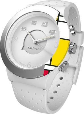 COGITO Fit Smartwatch (White Strap) 