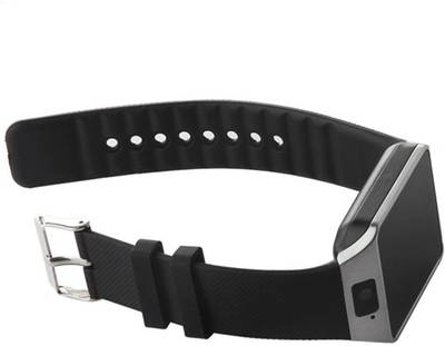 Influx ™ DZ09 Bluetooth GSM SIM Sim Memory Card Supp. Silver Smartwatch (Black Strap Free) 