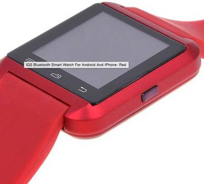 Celestech NS02 with Bluetooth, Fitness Tracker Brilliant Red Smartwatch (Red Strap) 