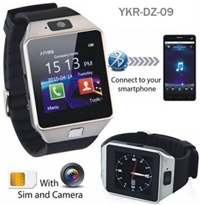

YK RETAIL YKR-DZ-09 BLACK, SILVER, GOLDEN Smartwatch(Black Strap Regular)