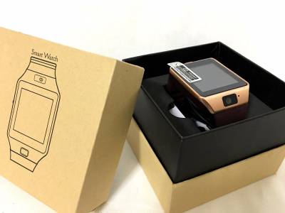 VibeX ® DZ-09 Mobile GSM-SIM Card Sport Camera HD Gold Smartwatch (Gold Strap Free Size) 