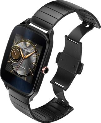 Asus Zenwatch 2 Gunmetal Case with Metal Strap Gunmetal Grey, Black Smartwatch (1.63 inch, Navy Blue) 