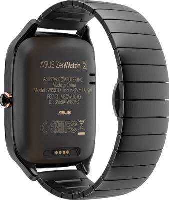 Asus Zenwatch 2 Gunmetal Case with Metal Strap Gunmetal Grey, Black Smartwatch (1.63 inch, Navy Blue) 