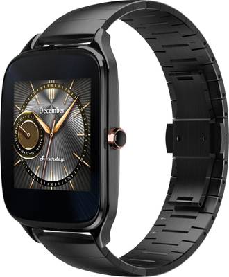 Asus Zenwatch 2 Gunmetal Case with Metal Strap Gunmetal Grey, Black Smartwatch (1.63 inch, Navy Blue) 
