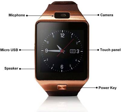 CrystaTech Ux808 Copper Smartwatch