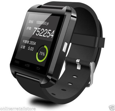 

CUVVA U 8 SMART WATCH Smartwatch(Black Strap Regular)