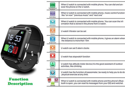 u8 smartwatch features