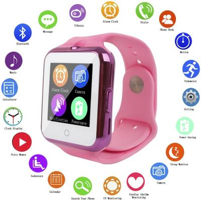 Flipfit Smart Watch with Anti-lost, Bluetooth Android &amp; Ios Connectivity, with sim &amp; memory card suppo...