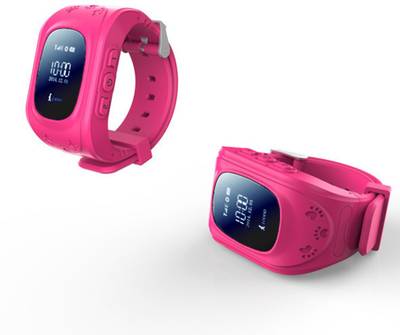 GuzelWorld Watch GPS tracker Kids Pink Smartwatch (Pink Strap) 