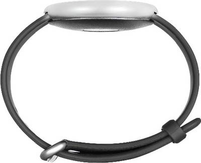 fbandz S6 IP-65 Waterproof Bluetooth Heart Rate Monitor Fitness Band Silver Smartwatch (Silver Strap Free size) 
