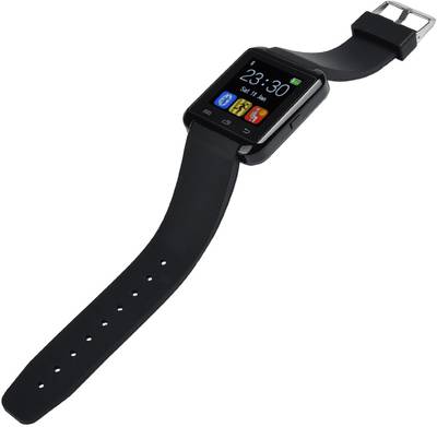 Influx ™ U-8 Discover Bluetooth Touch Screen Black Smartwatch (Black Strap Free Size) 