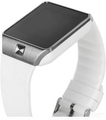 Frenzy With Sim, Memorycard slot, Bluetooth and Fitness tracker White Smartwatch (White Strap) 