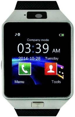 Frenzy With Sim, Memorycard slot, Bluetooth and Fitness tracker Black Smartwatch (Black Strap) 